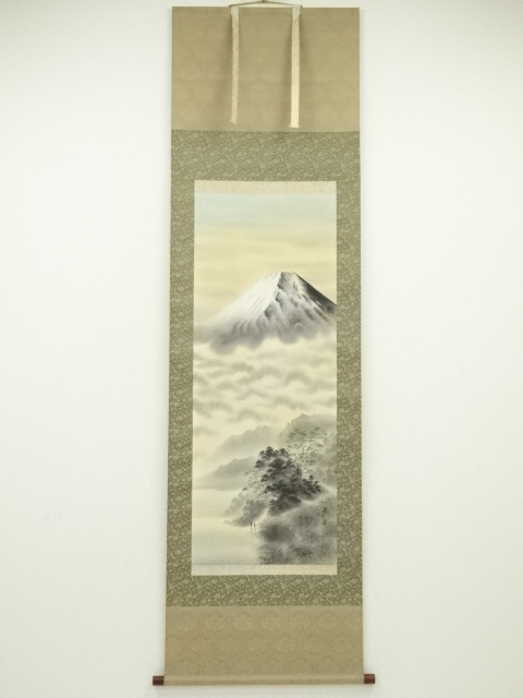 JAPANESE HANGING SCROLL / HAND PAINTED / Mt.FUJI 